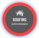 Roofing logo - gutters/downpipes